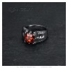 Dragon claw ring Red ruby Stainless steel IM#25324