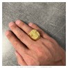 Ritter Pharao Ägyptischer Ring Edelstahl Gold IM#25347