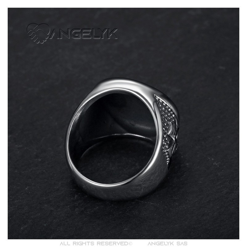 Templar ring Signum Templi Militie Stainless steel
