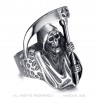 35mm Men's Gothic Reaper Ring Biker Stainless Steel IM#25411
