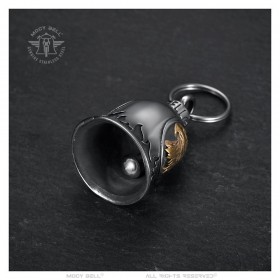 Motorcycle Bell Mocy Bell Eagle Head Stainless Steel Silver Gold IM#25420