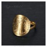 Anillo marianne Moneda 20 Francos curvado Acero Oro  IM#25478