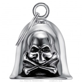 Good Luck Motorcycle 316L Steel Skull Chrome Tibias IM#25494