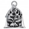 Good Luck Bell Motorcycle 316L Steel Skull Flame IM#25498