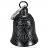 Mocy Bell Masonic Biker Motorcycle Bell Stainless Steel Black IM#25525