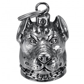 Motorcycle Bell Mocy Bell Molosser Dog Stainless Steel Silver IM#25530