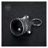 Motorcycle Bell Mocy Bell Molosser Dog Stainless Steel Silver IM#25533