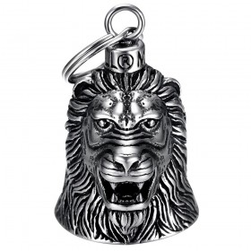 Motorcycle Bell Mocy Bell Lion Head Stainless Steel Silver IM#25537