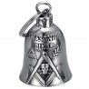 Clochette moto Mocy Bell Masonic Biker Acier inoxydable Argent  IM#25543