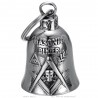 Clochette moto Mocy Bell Masonic Biker Acier inoxydable Argent  IM#25544