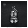 Motorcycle Bell Mocy Bell Masonic Biker Stainless Steel Silver IM#25545