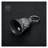 Campana de motocicleta Mocy Bell Masonic Biker Acero inoxidable Plata IM#25546