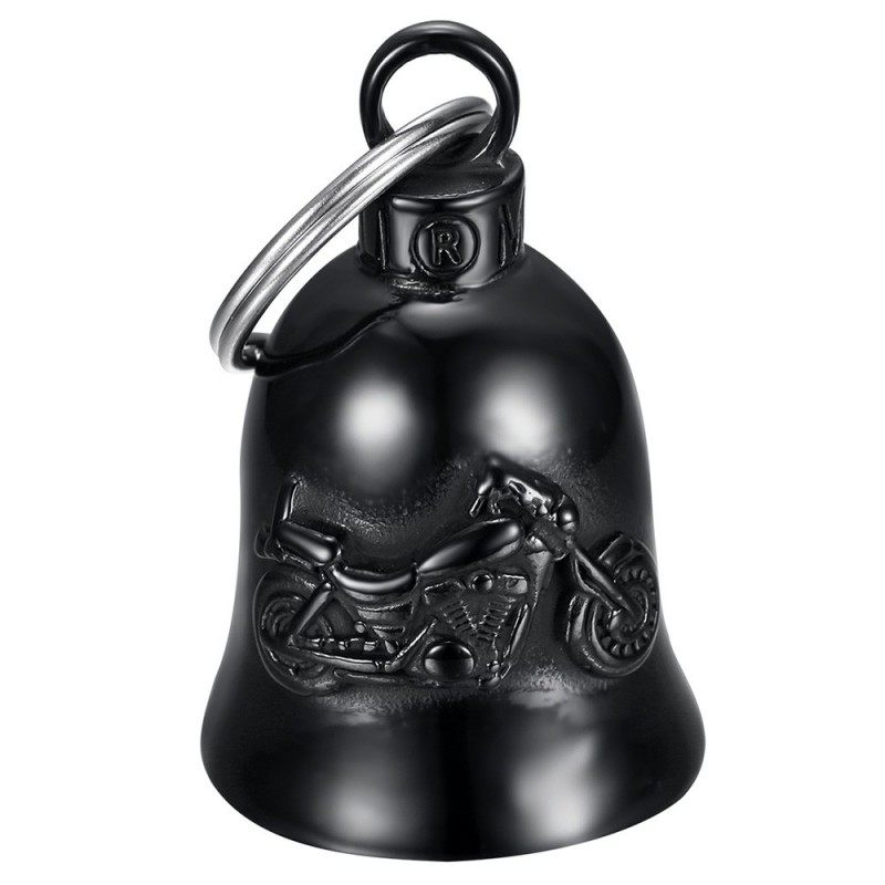 campana guardiana  Timbre de motocicleta de acero inoxidable negro titanio