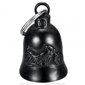 Motorcycle Bell Guardian Mocy Bell Bécane Stainless Steel Black IM#25550