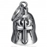 Motorcycle Bell Mocy Bell Cross Wings Stainless Steel Silver IM#25562