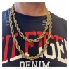 Large 10mm twisted chain Stainless steel Gold IM#25576