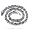 Large 10mm Twisted Chain Stainless Steel Silver IM#25581