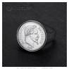 Chevalière Napoléon III 20 francs Classic Stainless steel Silver IM#25610