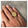 Chevalière Franc-Maçon Estilo Rocaille Acero inoxidable Oro IM#25687