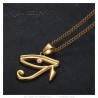 Pendentif oeil d'Horus Acier inoxydable Or et diamant  IM#25738