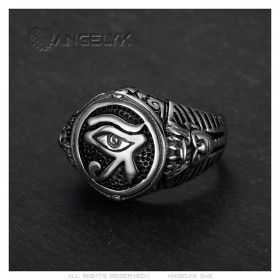 Eye of Horus ring Tribute to the Pharaoh Stainless steel IM#25763