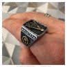 Freemason Ring Chevalière du Maître Stainless Steel Zirconium IM#25772