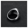 Anillo cruz templaria flor de lis Acero inoxidable IM#25778