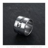 Bague templier anneau chevalier croix Acier inoxydable 15mm  IM#25803