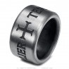 Templar knight cross ring 14m stainless steel IM#25819