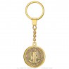 Schlüsselanhänger Medaille von Saint-Benoît Vergoldetes Metall  IM#25873