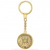 Portachiavi Medaglia di Saint-Benoît Metallo dorato  IM#25874