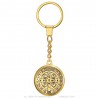 Porte-Clé médaille de Saint-Benoît Métal doré  IM#25874