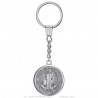 Portachiavi Medaglia di Saint-Benoît Metallo placcato argento  IM#25879