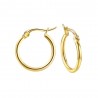 Arete criollo 20 mm Acero inoxidable Dorado IM#25994