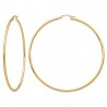 Creolen-Ohrring Ring 70mm Edelstahl Gold IM#26014