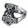 Viking ring Thor's hammer Mjöllnir Men Stainless steel IM#26036