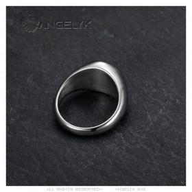 Unisex Occitan cross ring Stainless steel Gold IM#26065