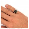 Bague unisexe croix occitane Acier inoxydable Or  IM#26066