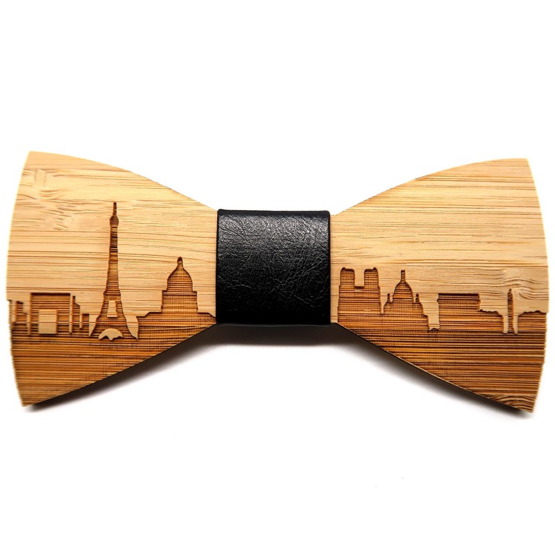 Wooden bow tie Paris France IM#26072