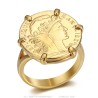 Marianne Coq ring with coin holder 20 Francs Gold Plated IM#26175