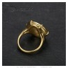 Marianne Coq ring with 20 Francs coin holder Gold Plated IM#26177