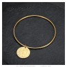 Bracciale rigido Napoleone III in acciaio inossidabile 316l Oro 65 mm IM#26197