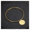 Napoleon III bangle bracelet 316l stainless steel Gold 65mm IM#26198