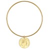 Brazalete tipo brazalete Napoleón III Acero inoxidable 316l Oro 65 mm IM#26238