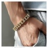 Motorcycle Chain Bracelet Stainless Steel Gold IM#26277