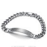 Bracciale massone con pavé 21 cm 8 mm in acciaio inossidabile IM#26329