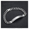 Freemason Pavé Curb Bracelet 21cm 8mm Stainless Steel IM#26330