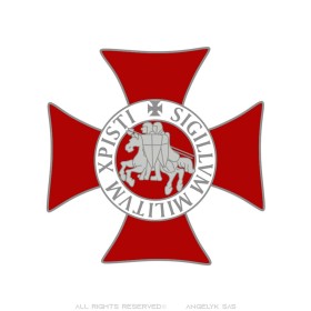 Pin de solapa con cruz templaria Sigillum Militum Xpisti IM#26356