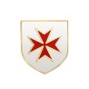 Pin de solapa Escudo Templario Cruz de Malta Roja IM#26374