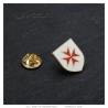 Lapel pin Templar Coat of Arms Maltese Cross Red IM#26377